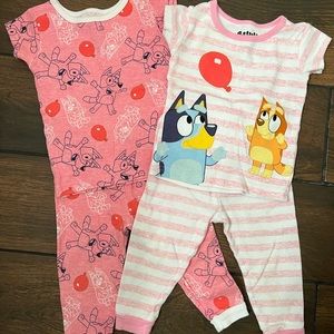 Bluey Girl Pajamas. Size 18 months.